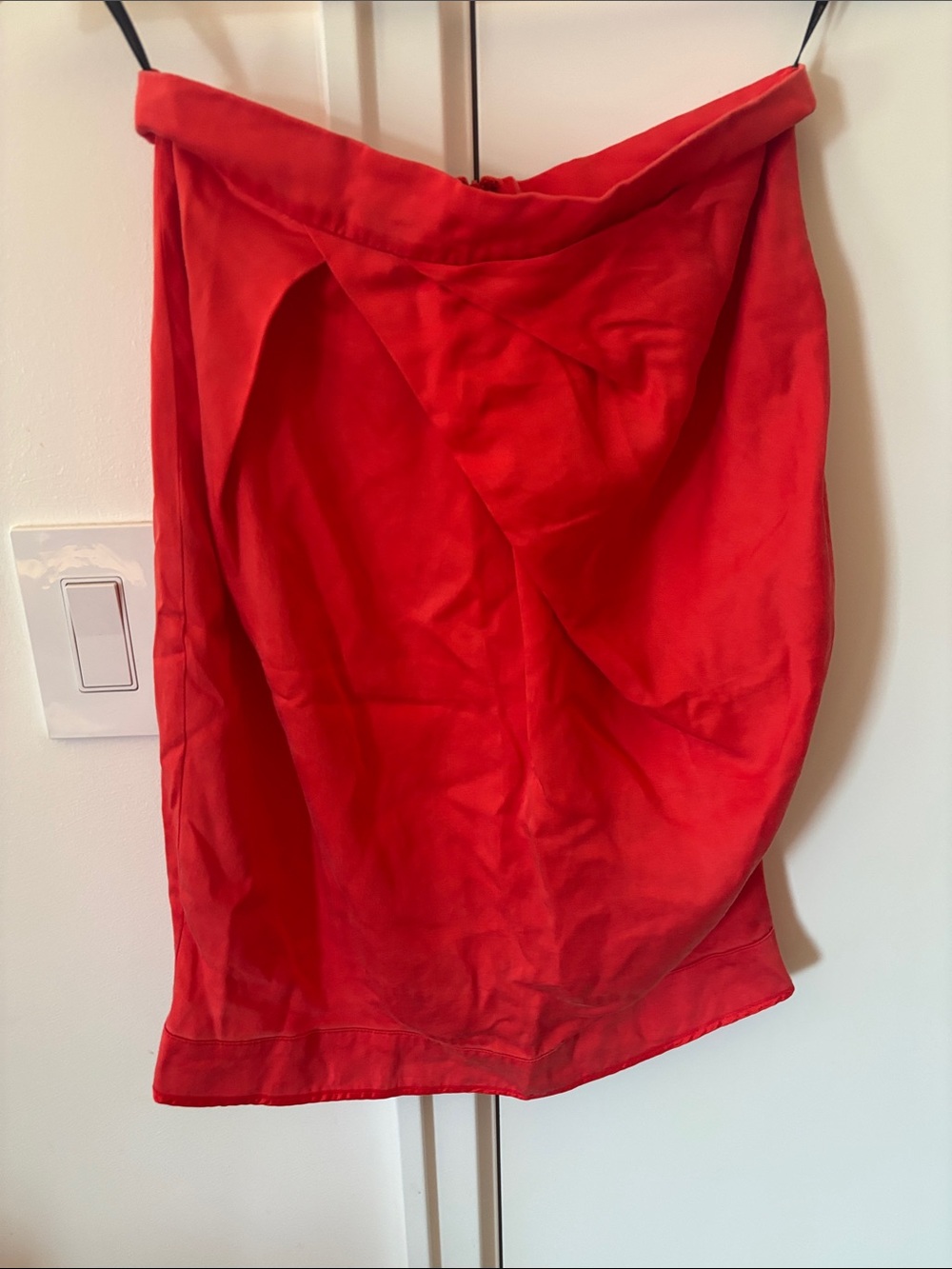 Orange Draped Pencil Skirt - By Malene Birger